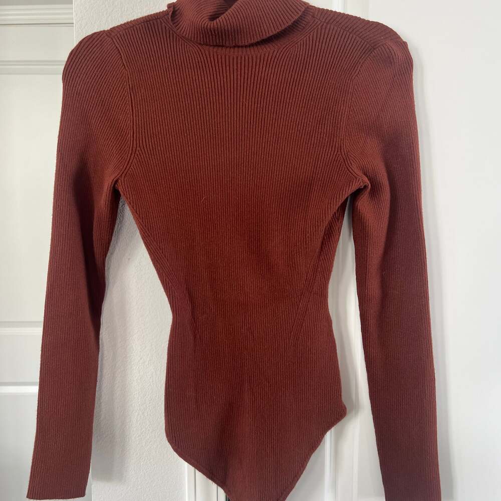 Abercrombie & Fitch Slim Turtleneck Sweater Bodysuit